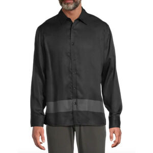 Rag & Bone Dalton Shirt NWT Mens Small Charcoal Stripe Long Sleeve Button Up